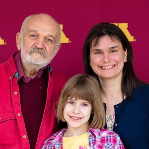 Sergei Lenskii with family